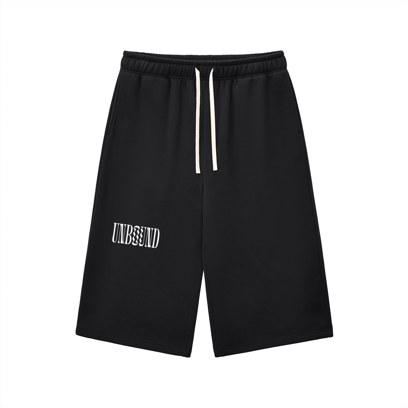 Relaxed Drawstring Three-quarter Sweatpants