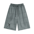 Unisex Plaid Drawstring Shorts