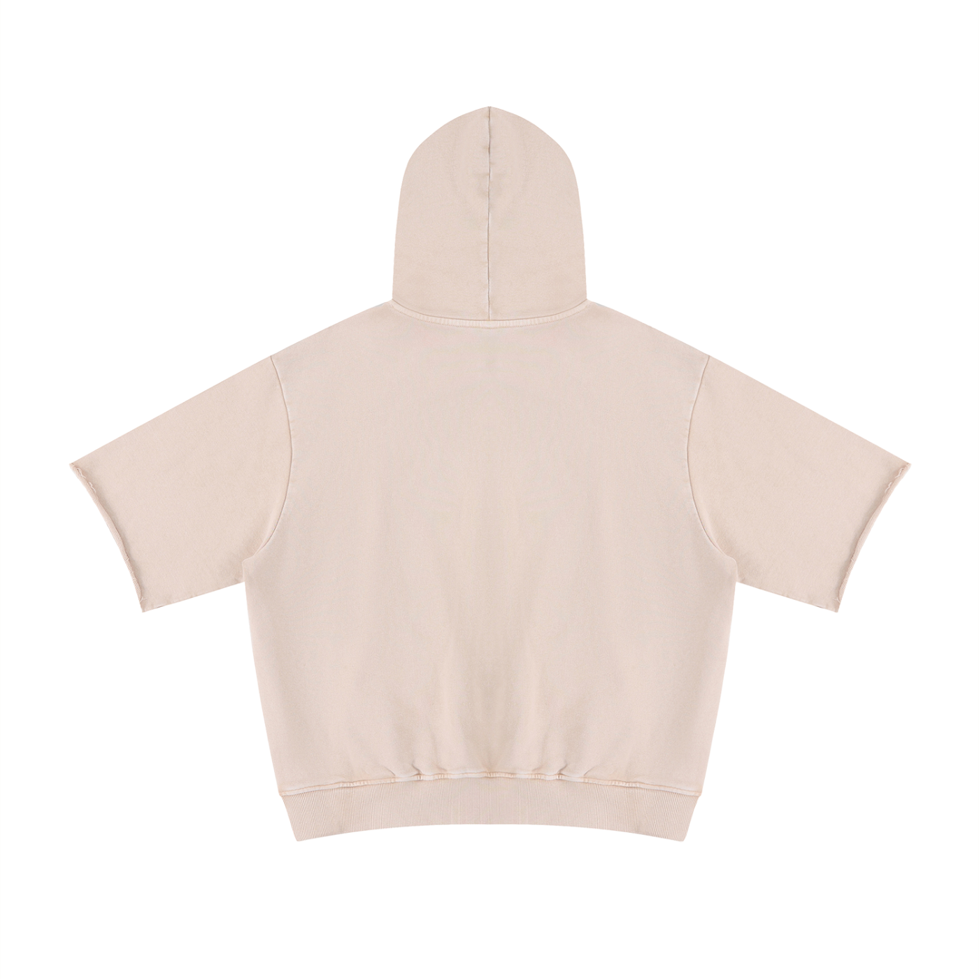 Unisex Mineral Wash Short Sleeve Hoodie