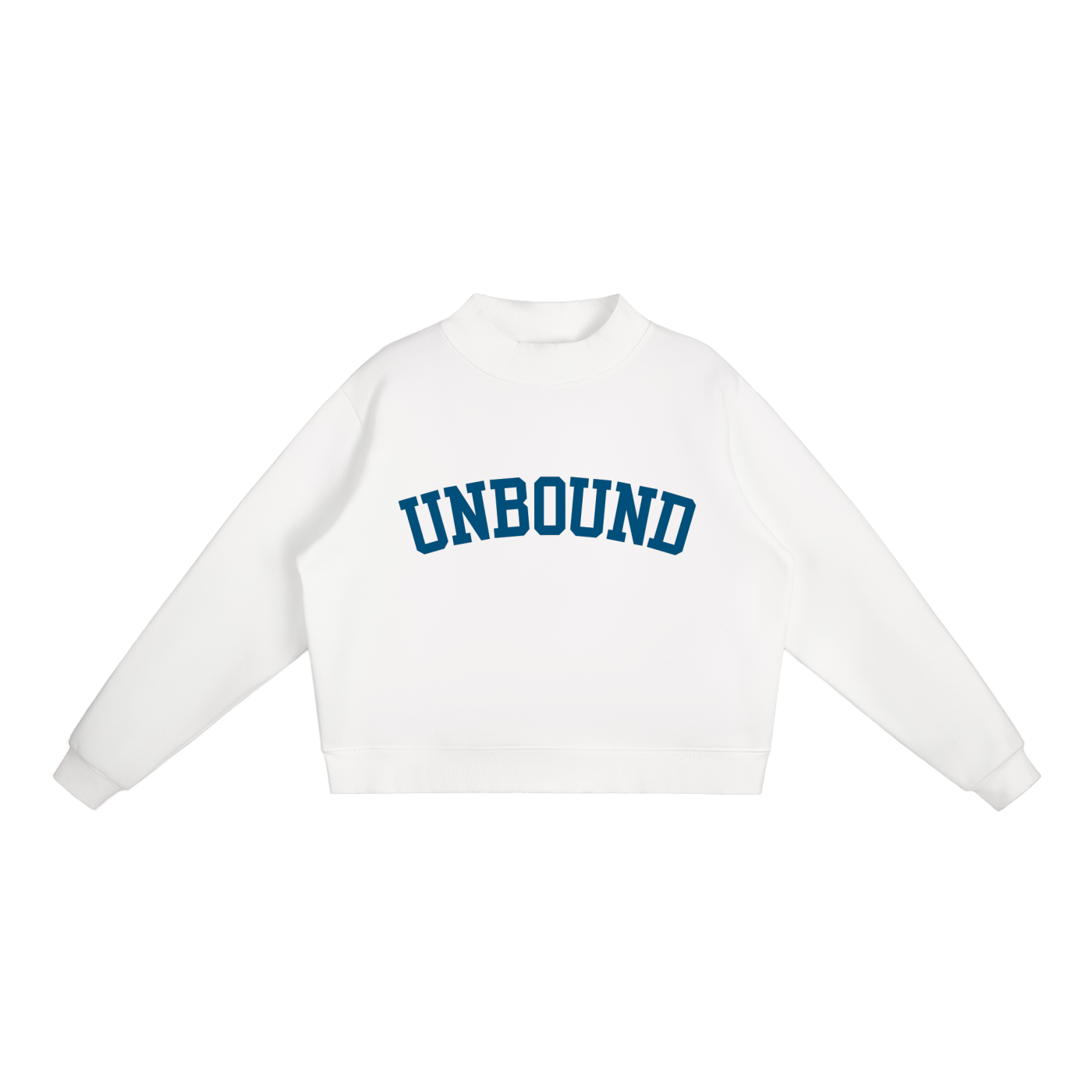 Essential Fleece Mock-Neck Crew Sweatshirt