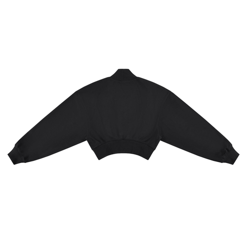 Crop Mock Neck Sweatshirt