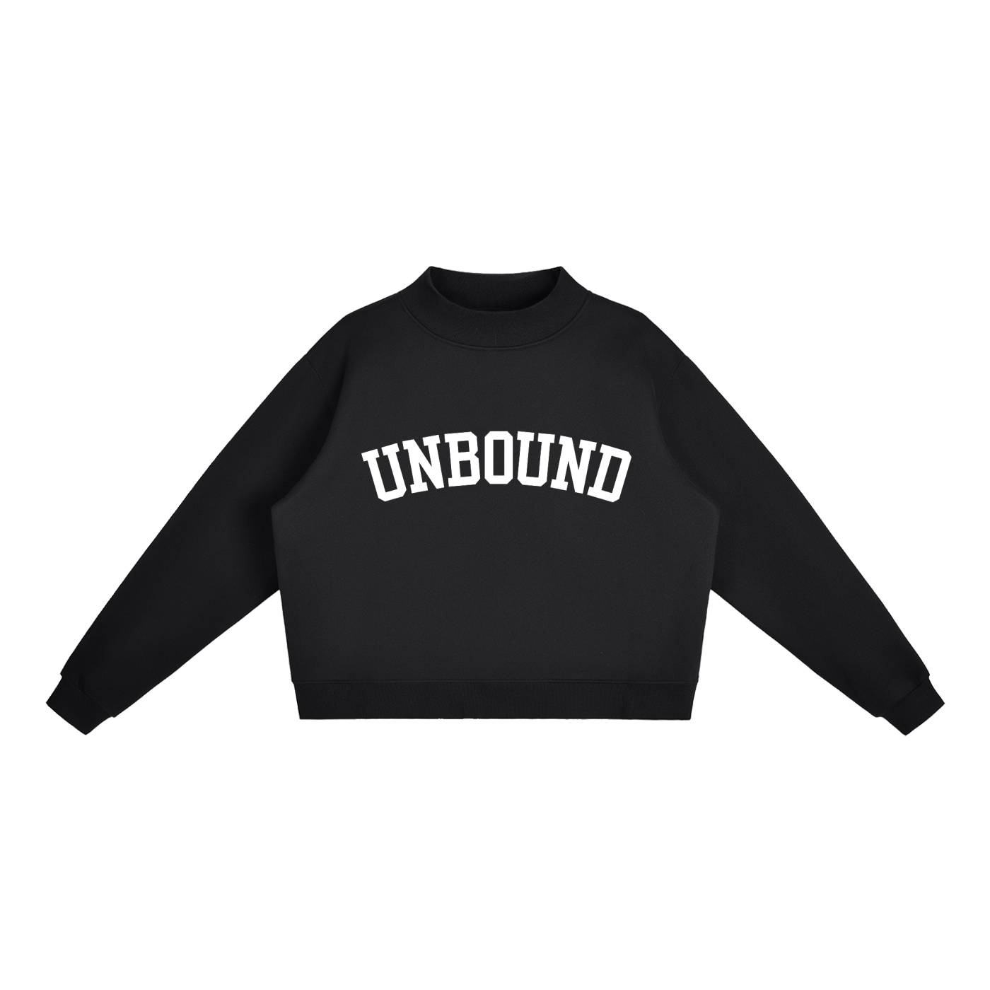 Essential Fleece Mock-Neck Crew Sweatshirt