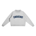 Essential Fleece Mock-Neck Crew Sweatshirt