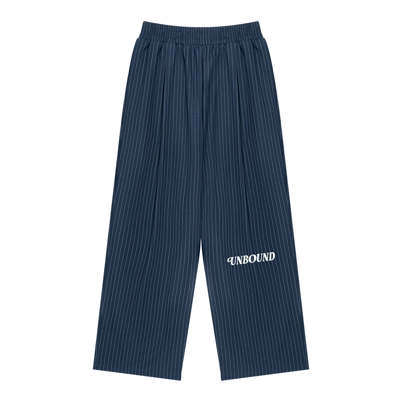 Unisex Striped Pleated Pants