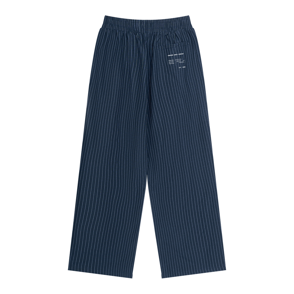 Unisex Striped Pleated Pants