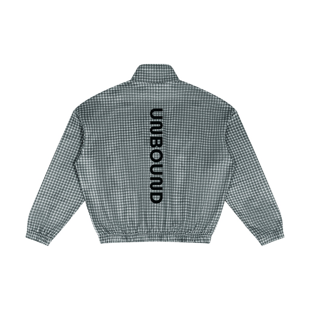 Unisex Plaid Quarter-Zip Sweatshirt