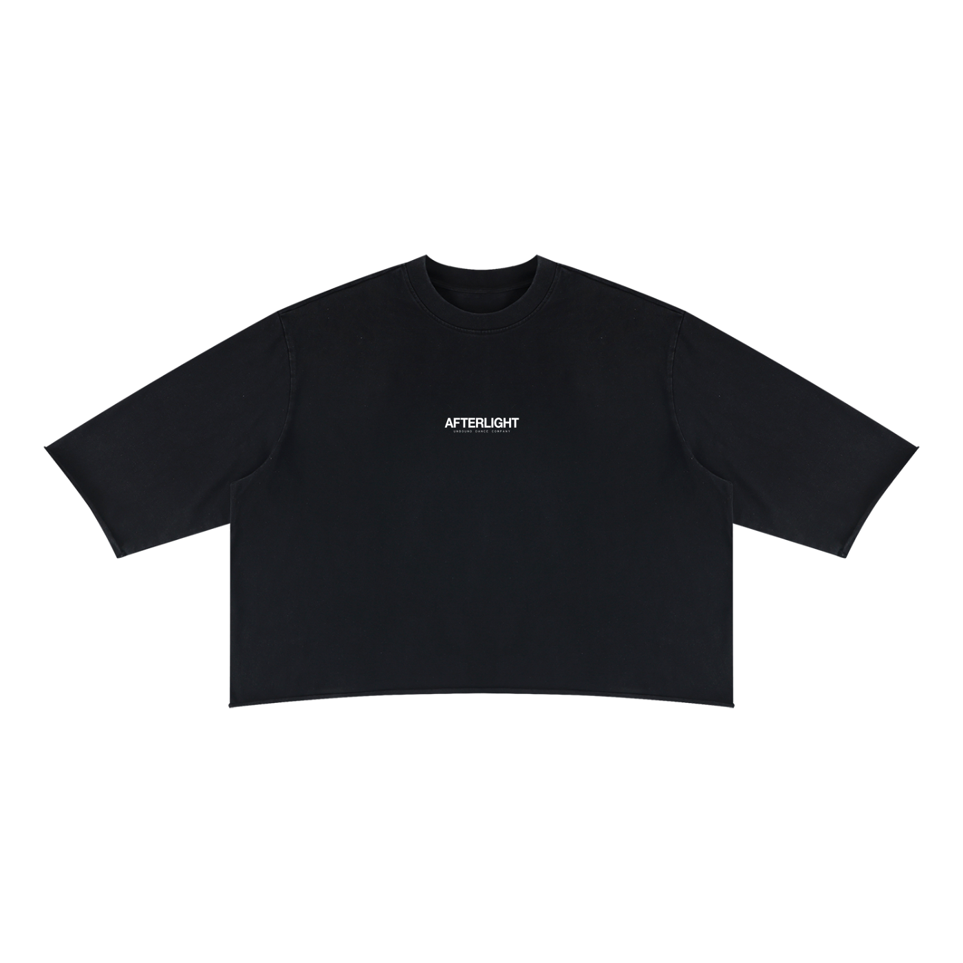 Unisex Mineral Wash Raw Hem Boxy T-Shirt