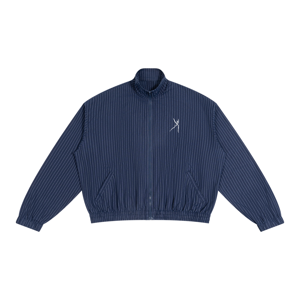 Unisex Striped Full-Zip Track Jacket