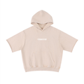 Unisex Mineral Wash Short Sleeve Hoodie